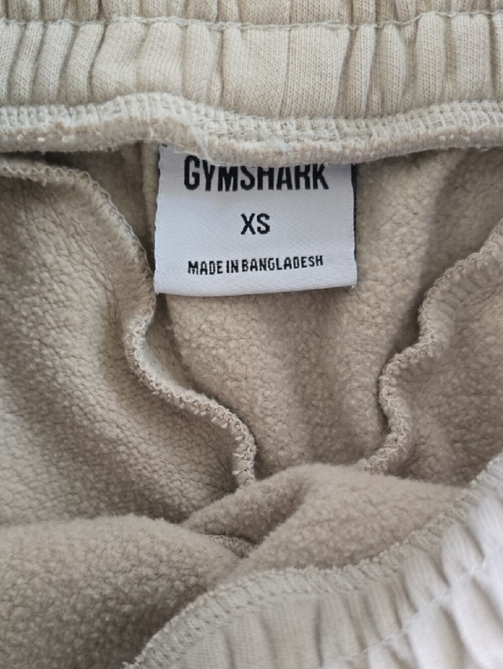 Gymshark Women's Pale Gray/beige Athletic Shorts - Picture 2 of 2